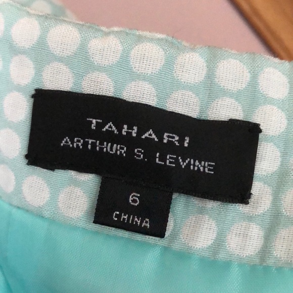 Tahari Arthur S. Levine Polka-Dot Pencil Skirt - Picture 4 of 5